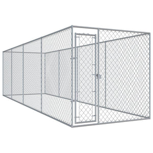 Cuccia da esterno gabbia recinto per animali box per cani da esterno 760 x 192 x 185 cm 02_0000360