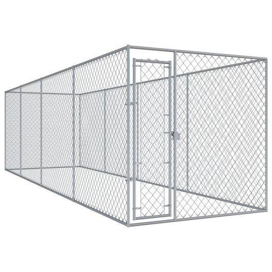 Cuccia da esterno gabbia recinto per animali box per cani da esterno 760 x 192 x 185 cm 02_0000360