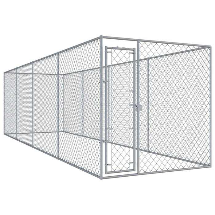 Cuccia da esterno gabbia recinto per animali box per cani da esterno 760 x 192 x 185 cm 02_0000360