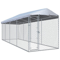 Box per cani da esterno con gabbia per cani da esterno con tetto per cani 760 x 190 x 225 cm 02_0000456