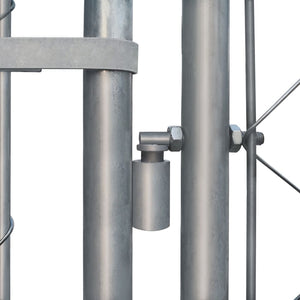 Recinto per Cani da Esterno in Acciaio Zincato 2x2x1 m cod mxl 50371