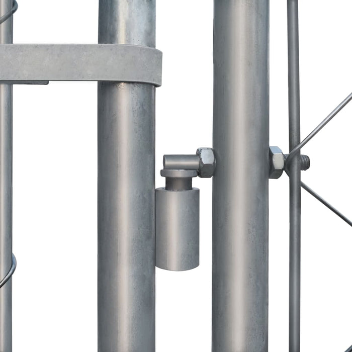 Recinto per Cani da Esterno in Acciaio Zincato 2x2x1 m cod mxl 50371