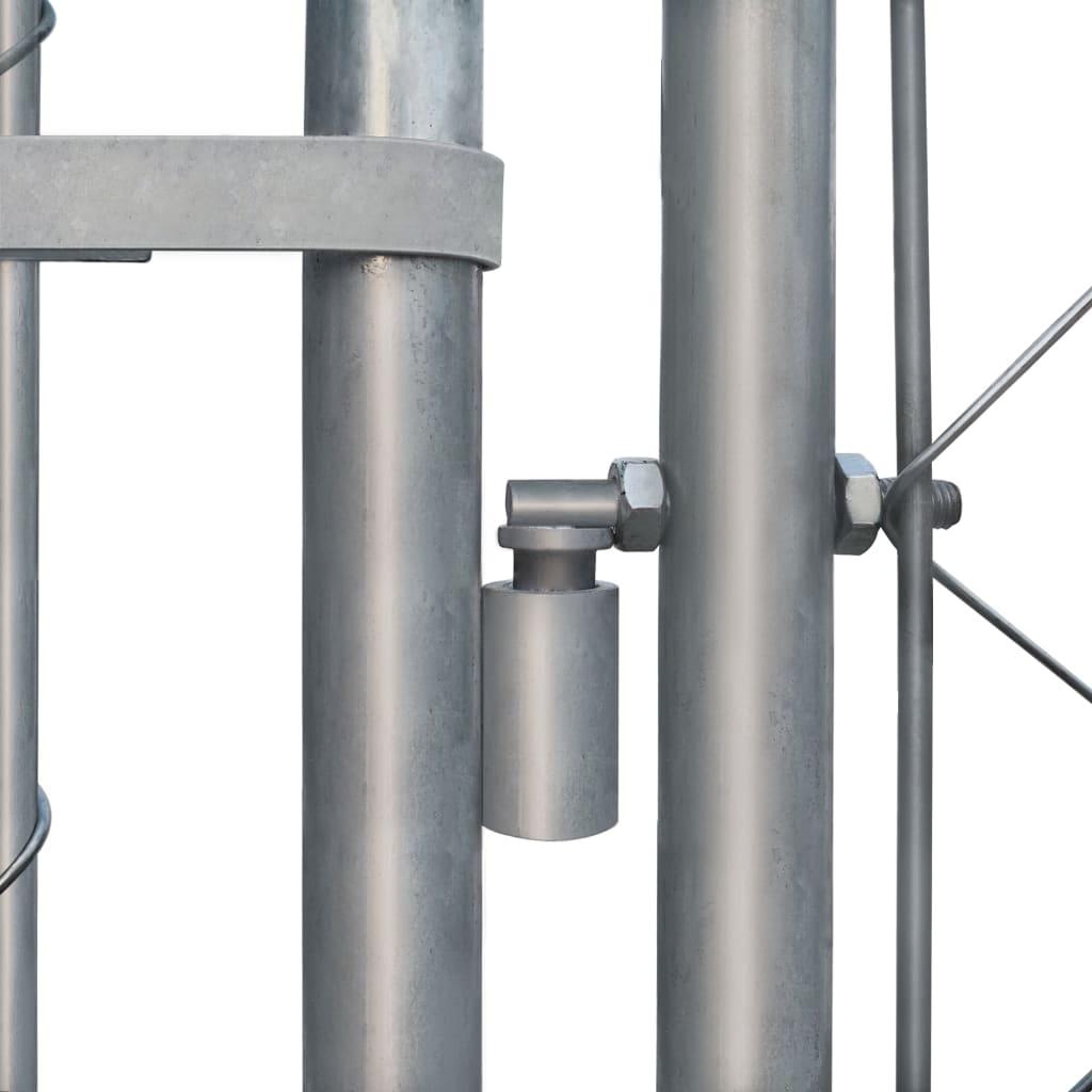 Cuccia da esterno gabbia recinto per animali box per cani da esterno in acciaio zincato 2 x 2 x 1 m 02_0000471