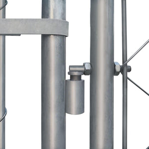 Cuccia da esterno gabbia recinto per animali box per cani da esterno in acciaio zincato 2 x 2 x 1 m 02_0000471