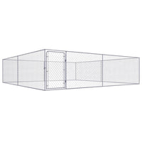 Canile da Esterno in Acciaio Zincato 4x4x1 m cod mxl 50384