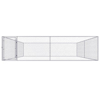 Canile da Esterno in Acciaio Zincato 4x4x1 m cod mxl 50384