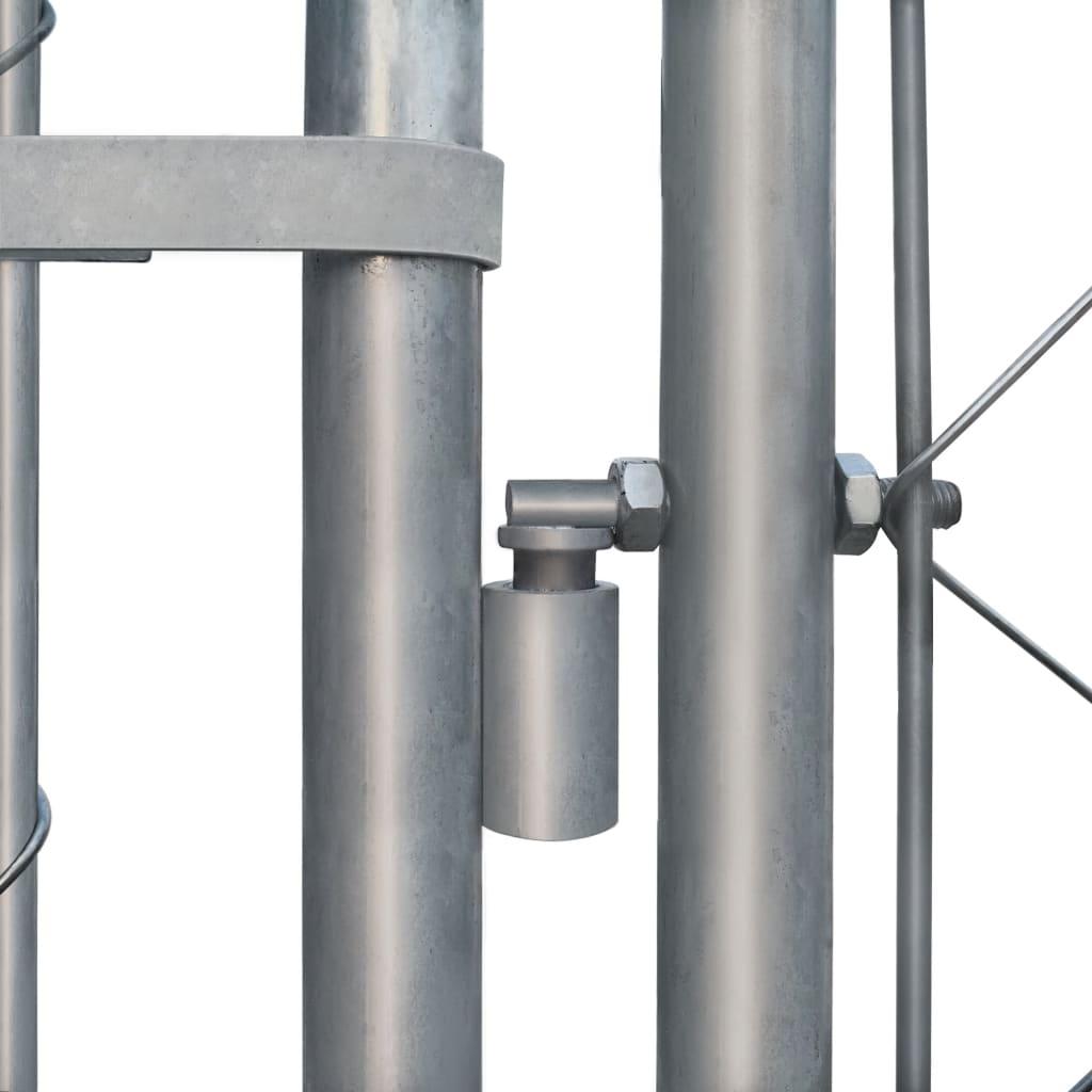 Cuccia da esterno gabbia recinto per animali box per cani da esterno in acciaio zincato 4 x 4 x 1 m 02_0000473