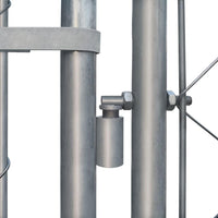 Cuccia da esterno gabbia recinto per animali box per cani da esterno in acciaio zincato 4 x 4 x 1 m 02_0000473