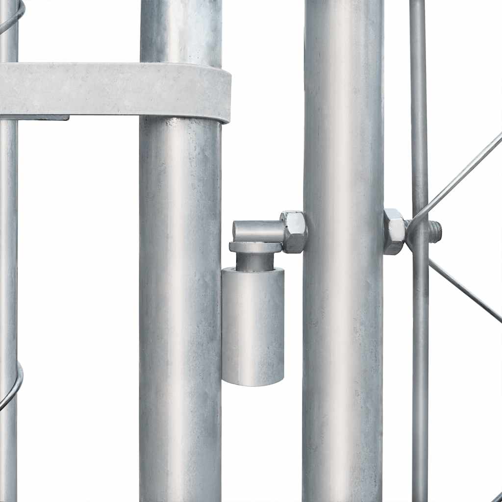 Canile da Esterno in Acciaio Zincato 4x4x1 m 170820