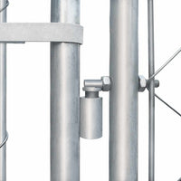 Canile da Esterno in Acciaio Zincato 4x4x1 m 170820