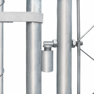 Canile da Esterno in Acciaio Zincato 4x4x1 m 170820