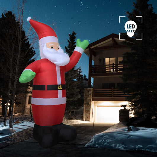 Babbo Natale Gonfiabile con LED IP20 600 cm XXL 284384