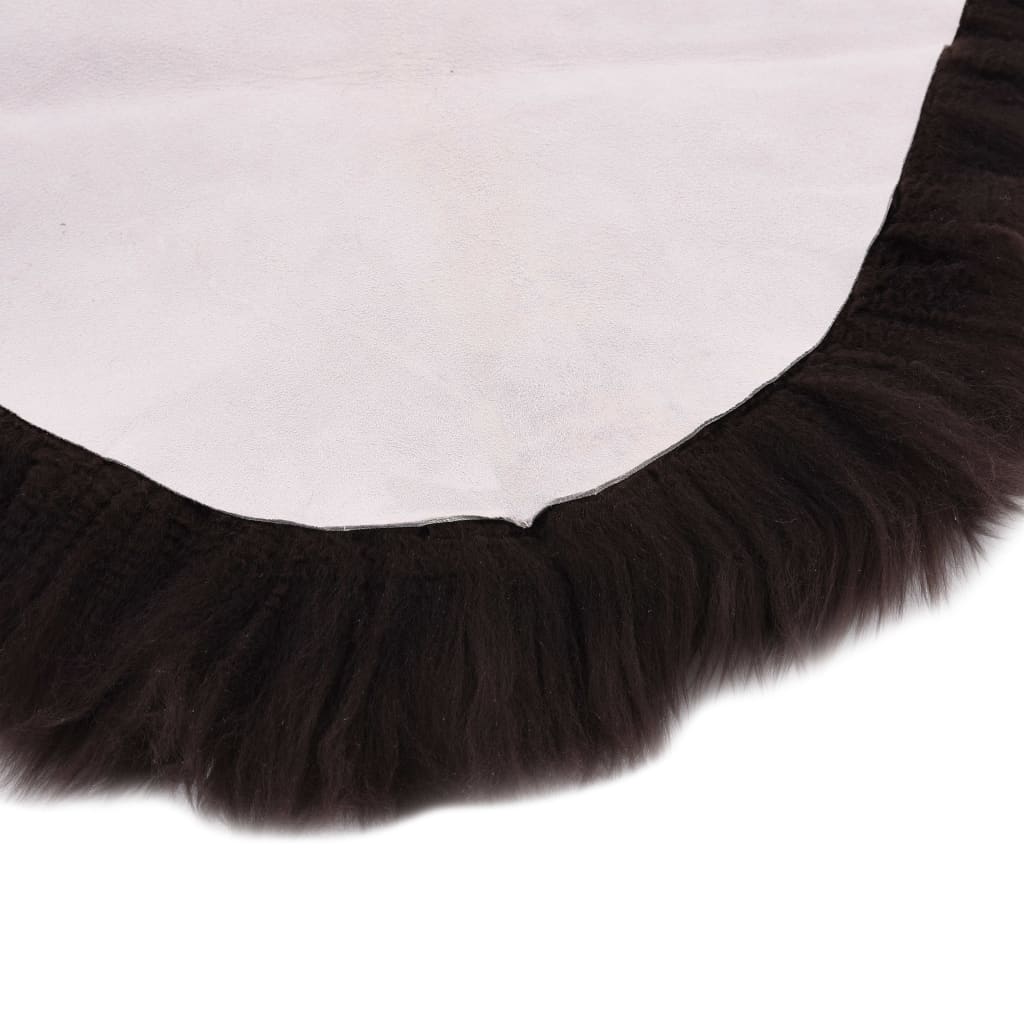 Tappeto in Pelle di Montone 60x180 cm Marrone 283881