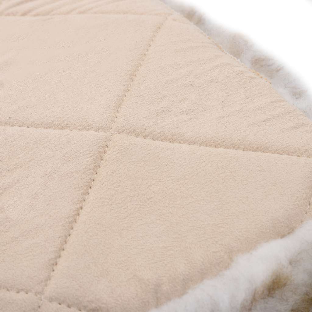 Cuscini Sedie 2pz Melange Marrone 40x40cm Vera Pelle di Montone 283887