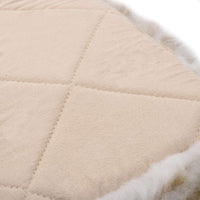 Cuscini Sedie 2pz Melange Marrone 40x40cm Vera Pelle di Montone 283887