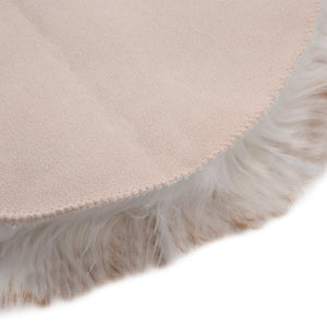 Tappeto in Similpelle di Pecora 60x90 cm Marrone Melange 284715