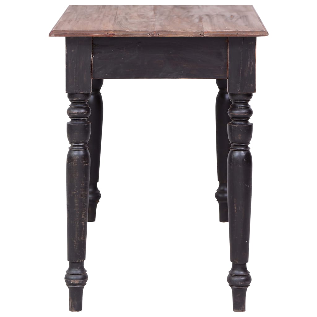 vidaXL Scrivania con 3 Cassetti 117x57x75 cm Legno Massello di Mogano