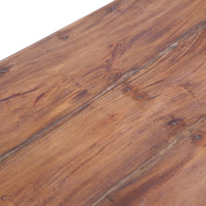 Scrivania con Cassetti Bianca 117x57x75 cm Massello di Mogano