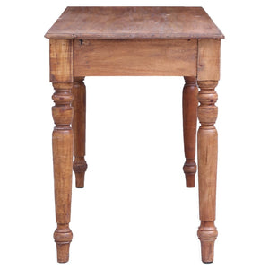 Scrivania con Cassetti 117x57x75 cm in Legno Massello di Mogano