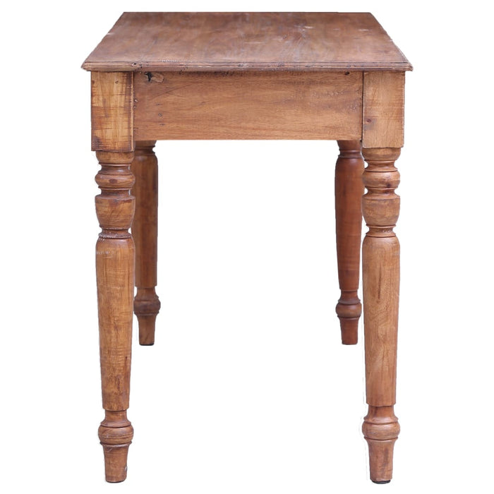 Scrivania con Cassetti 117x57x75 cm in Legno Massello di Mogano