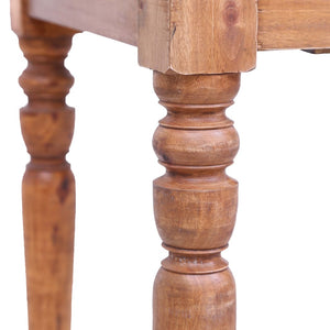 Scrivania con Cassetti 117x57x75 cm in Legno Massello di Mogano