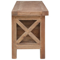 Mobile Porta TV con 3 Cassetti 120x30x40 cm Massello di Mogano 283913