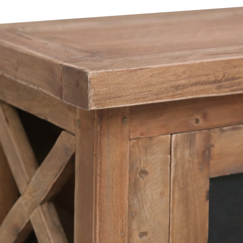 Mobile Porta TV con 3 Cassetti 120x30x40 cm Massello di Mogano 283913