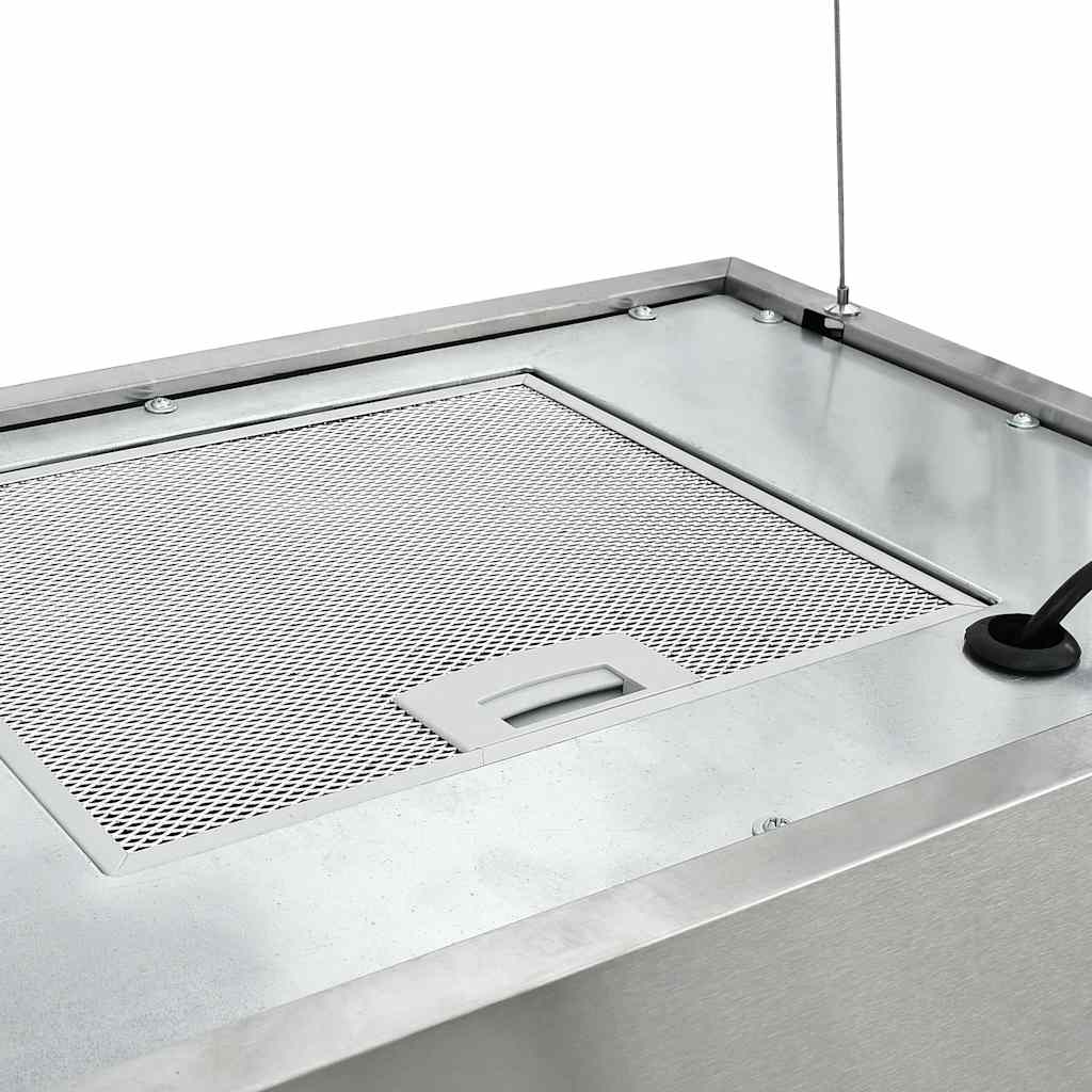 Cappa da Cucina ad Isola Sospesa LCD con Sensore 55 cm Acciaio 51020