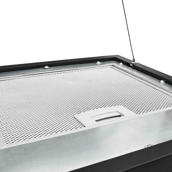 Cappa da Cucina ad Isola Sospesa LCD Sensore 37 cm in Acciaio   cod mxl 13185