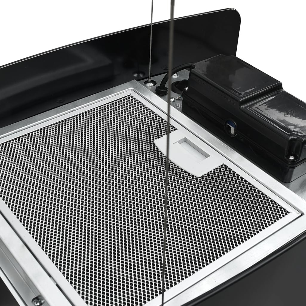 Cappa sospesa con display LCD touchscreen 55 x 37 x (62-137) cm vetro temperato nero 02_0005849