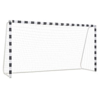 Porta da Calcio 300x160x90 cm in Metallo Bianco e Nero cod mxl 66488