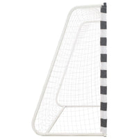 Porta da Calcio 300x160x90 cm in Metallo Bianco e Nero cod mxl 66488