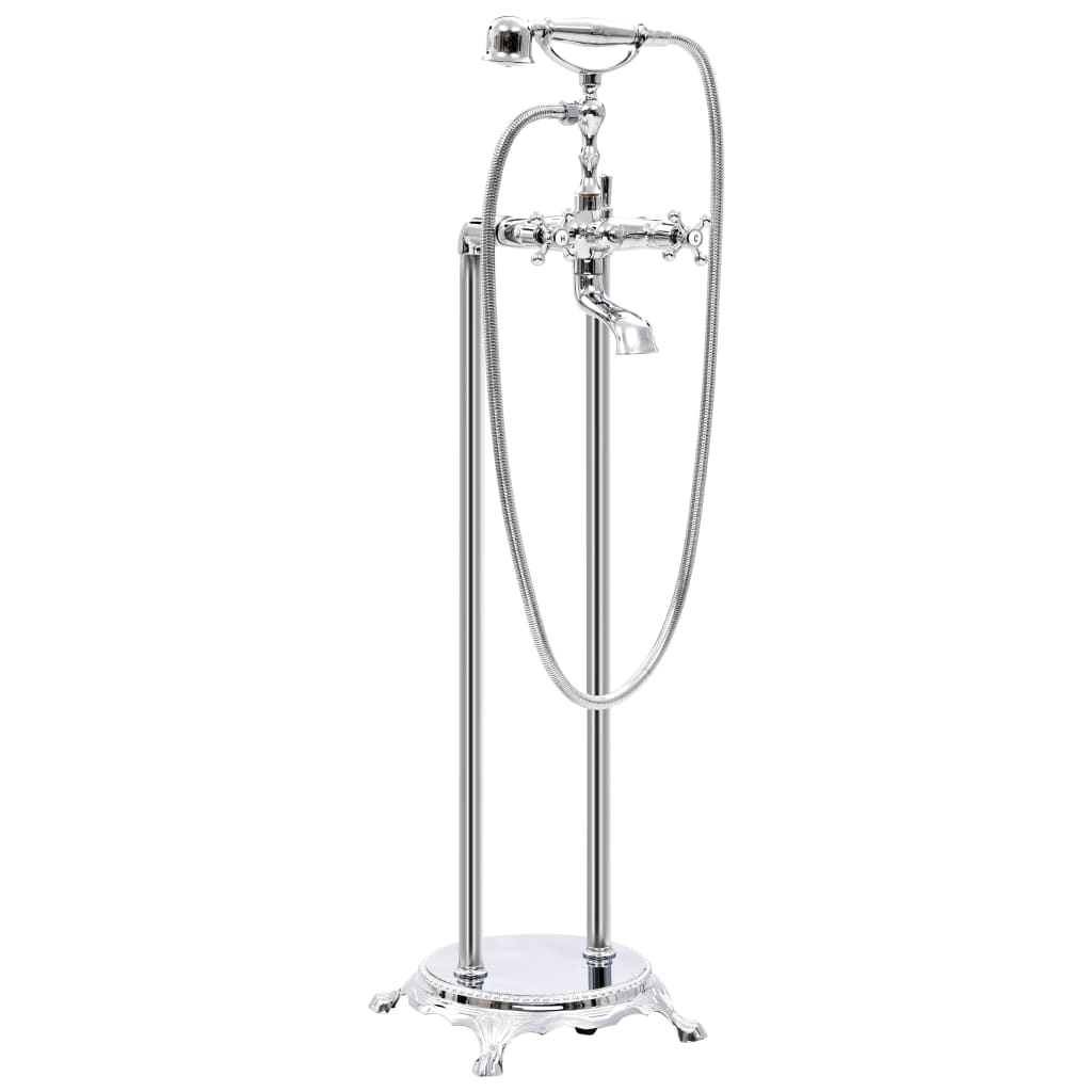 Rubinetto per vasca da bagno su supporto in acciaio inox 995 cm argento 02_0003478