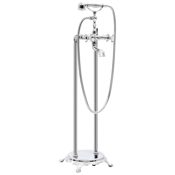 Rubinetto per vasca da bagno su supporto in acciaio inox 995 cm argento 02_0003478