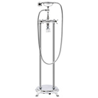 Rubinetteria a Colonna per Vasca Acciaio Inox 99,5 cm Argento 145093