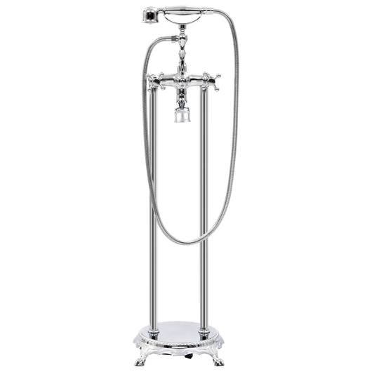 Rubinetteria a Colonna per Vasca Acciaio Inox 99,5 cm Argento 145093