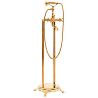 Rubinetto per vasca da bagno da pavimento in acciaio inossidabile 99,5 cm oro 02_0003479