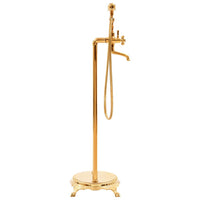 Rubinetto per vasca da bagno da pavimento in acciaio inossidabile 99,5 cm oro 02_0003479