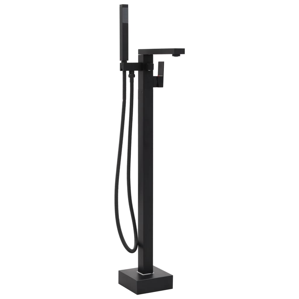 Rubinetto per vasca da bagno a colonna in acciaio inox 90 cm nero 02_0003480