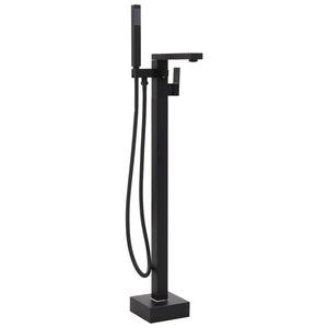 Rubinetto per vasca da bagno a colonna in acciaio inox 90 cm nero 02_0003480