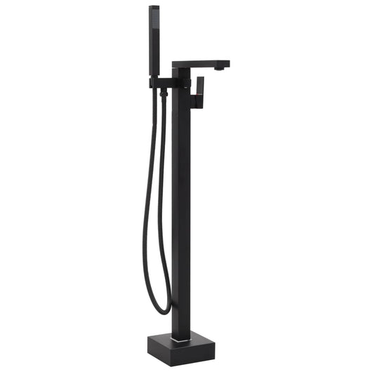 Rubinetto per vasca da bagno a colonna in acciaio inox 90 cm nero 02_0003480