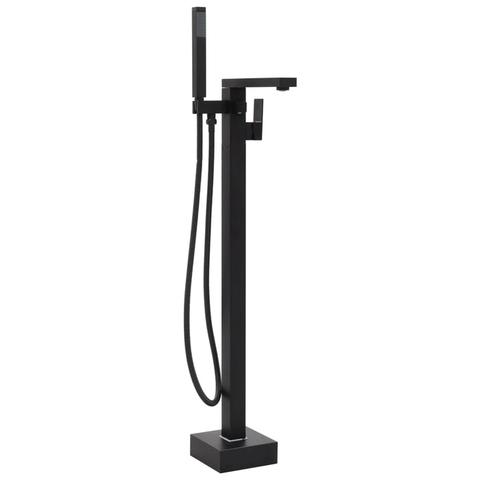 Rubinetto per vasca da bagno a colonna in acciaio inox 90 cm nero 02_0003480