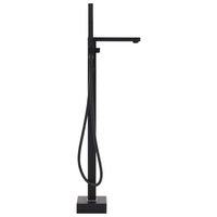 Rubinetto per vasca da bagno a colonna in acciaio inox 90 cm nero 02_0003480