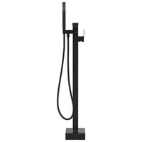 Rubinetto per vasca da bagno a colonna in acciaio inox 90 cm nero 02_0003480