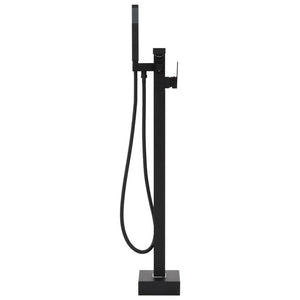 Rubinetto per vasca da bagno a colonna in acciaio inox 90 cm nero 02_0003480