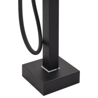 Rubinetto per vasca da bagno a colonna in acciaio inox 90 cm nero 02_0003480