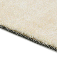 Tappeto Shaggy per Area Crema 120 x 160 cm Polietilene 285072