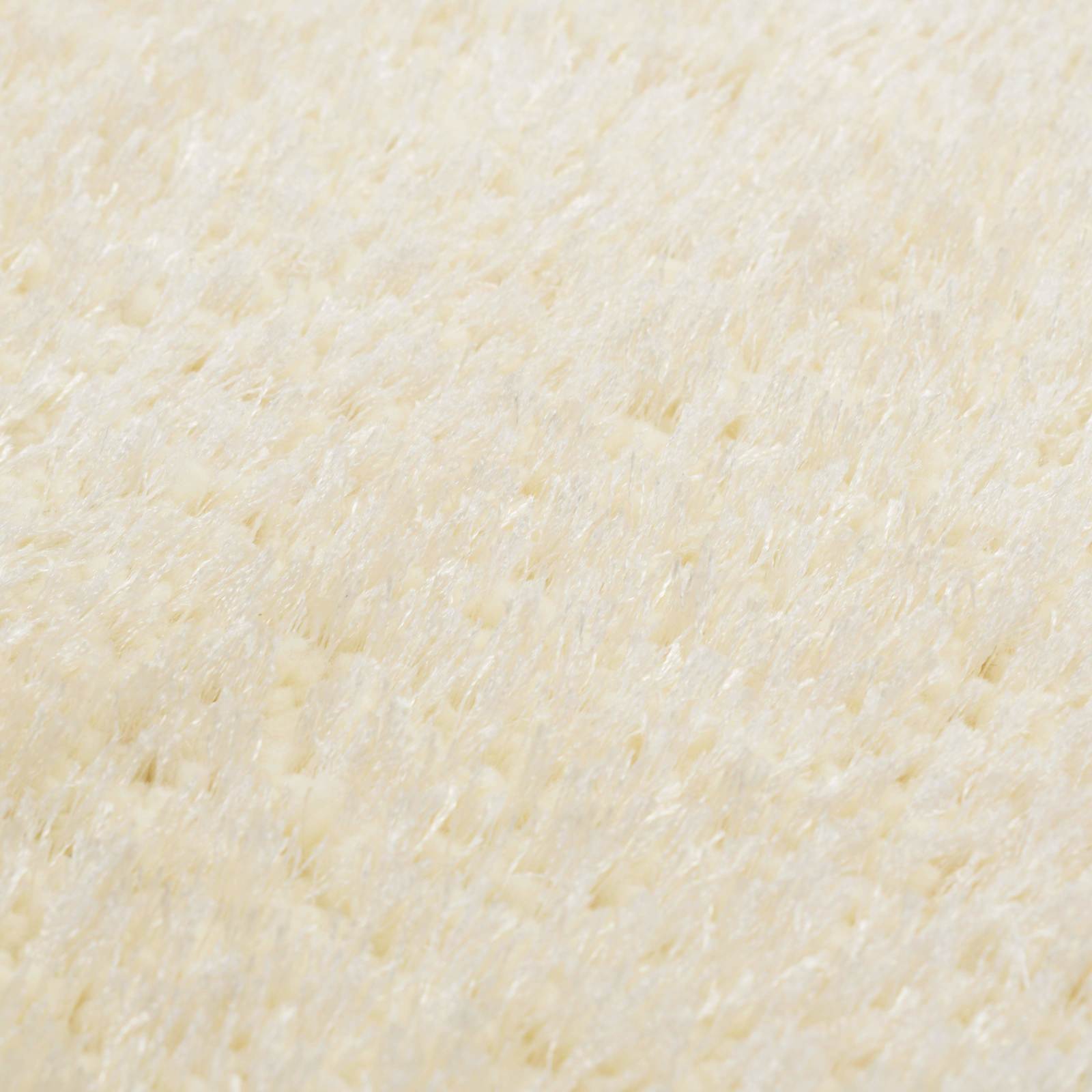 Tappeto Shaggy per Area Crema 120 x 160 cm Polietilene 285072