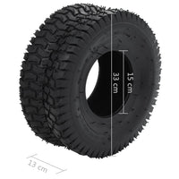 Ruote per Carriola 2 pz 15x6.00-6 4PR Gomma  cod mxl 71484