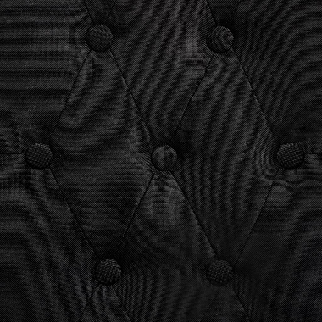 Sedie da Pranzo 6 pz Nere in Tessuto 276976